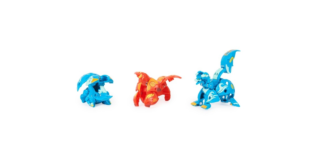 Spin Master Bakugan Evolutions Starter-Pack mit 3 Bakugan, Geschicklichkeitsspiel(mit Ultra Aquos Howlkor, Basic Pyrus Pegatrix, Basic Aquos Colossus)