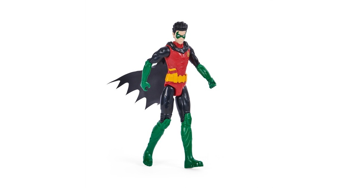 Spin Master Batman 30 cm Figuren-Set aus Batman (Rebirth), Robin und Joker, Spielfigur