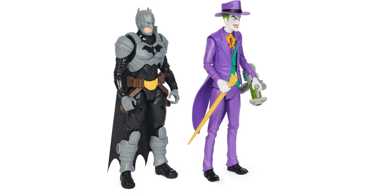Spin Master Batman Adventures - Batman vs The Joker, Spielfigur(2er Set, 30 cm)