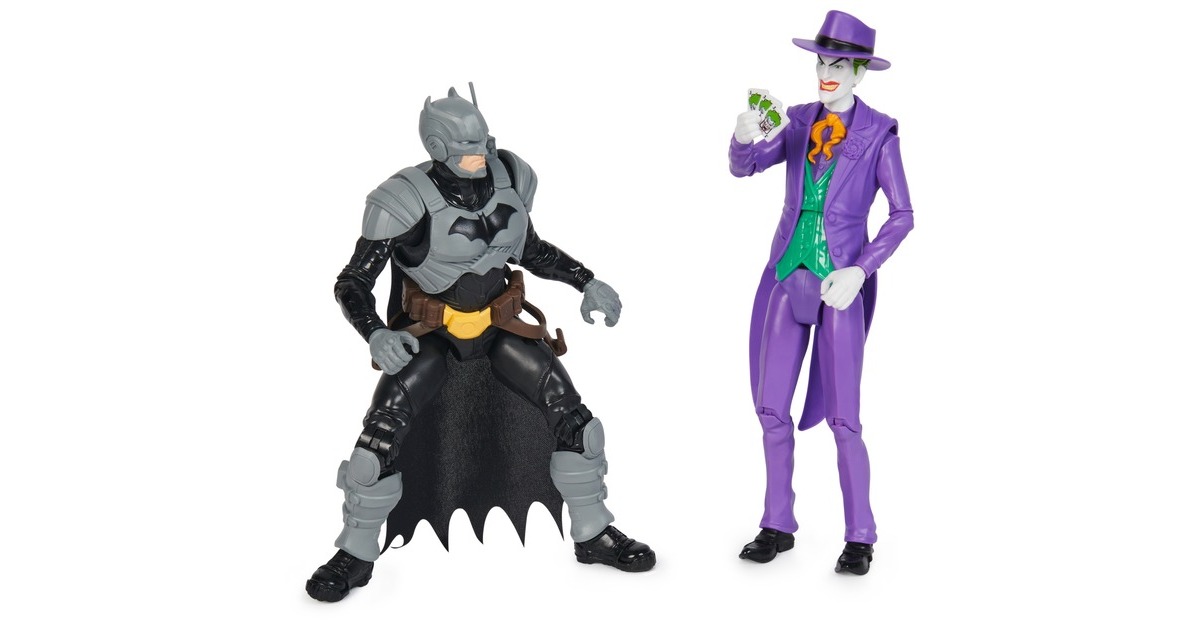 Spin Master Batman Adventures - Batman vs The Joker, Spielfigur(2er Set, 30 cm)