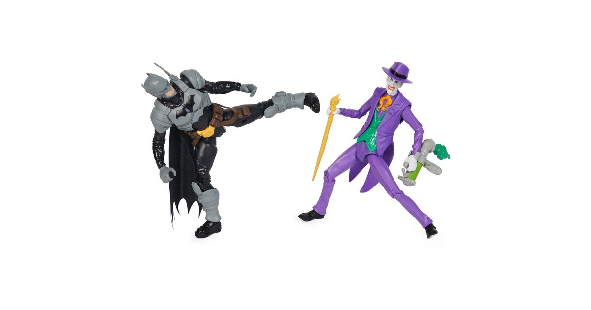 Spin Master Batman Adventures - Batman vs The Joker, Spielfigur(2er Set, 30 cm)