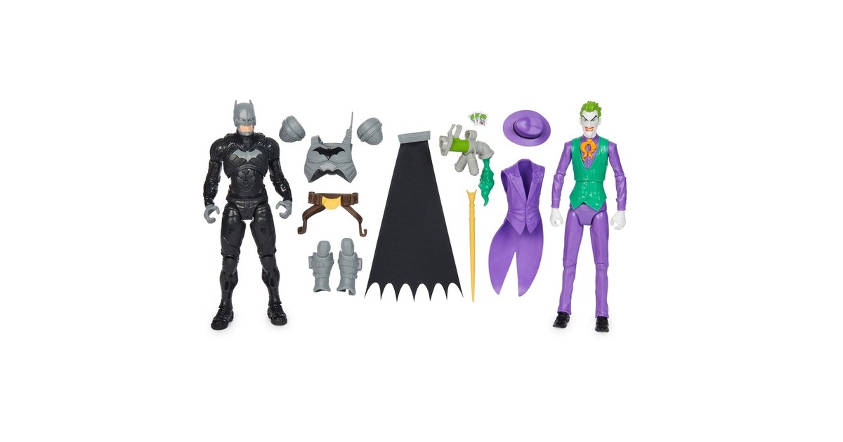 Spin Master Batman Adventures - Batman vs The Joker, Spielfigur(2er Set, 30 cm)