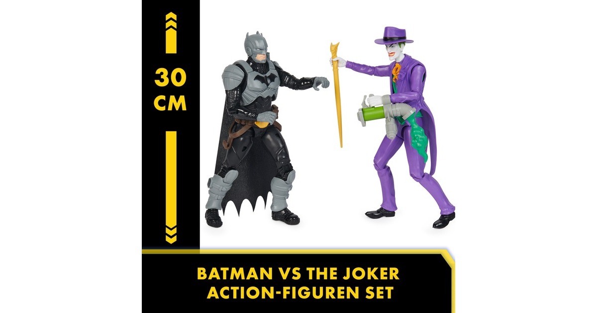 Spin Master Batman Adventures - Batman vs The Joker, Spielfigur(2er Set, 30 cm)