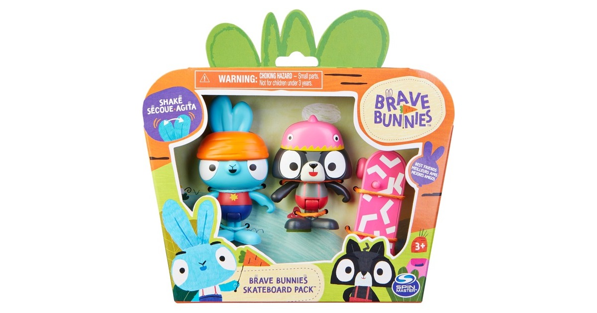 Spin Master Brave Bunnies -Schatzsuche mit Boo Hase und Tiger, Spielfigur(mit 2 Actionfiguren und 1 Schatzkiste als Zubehör, Spielzeug für Kinder ab 3 Jahren, Basic Figuren Set)