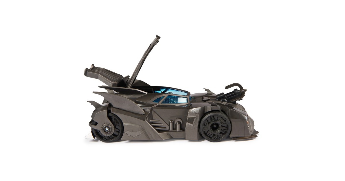 Spin Master DC Comics Batman - Offroad Batmobile mit Fanghaken-Katapult, Spielfahrzeug(schwarz)
