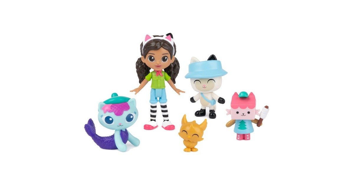 Spin Master DreamWorks Gabby's Dollhouse Cat Adventures - Camping Figuren Set, Spielfigur