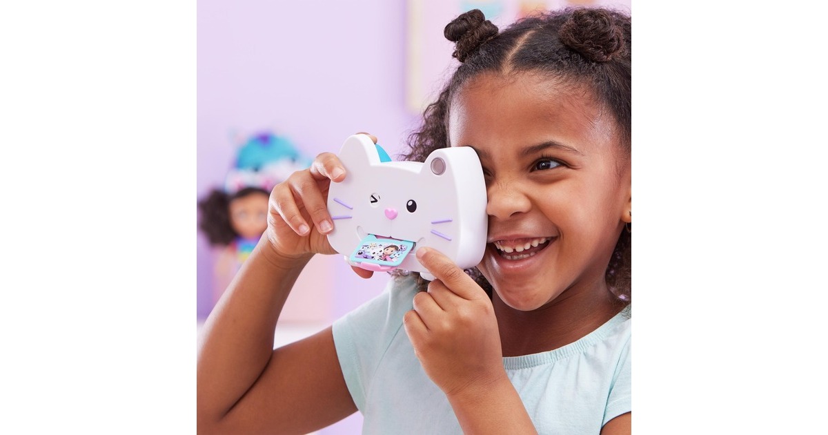 Spin Master DreamWorks Gabby's Dollhouse Cat Adventures - Spielzeug Katzen-Kamera, Rollenspiel(mit 3 Fotomotiven)
