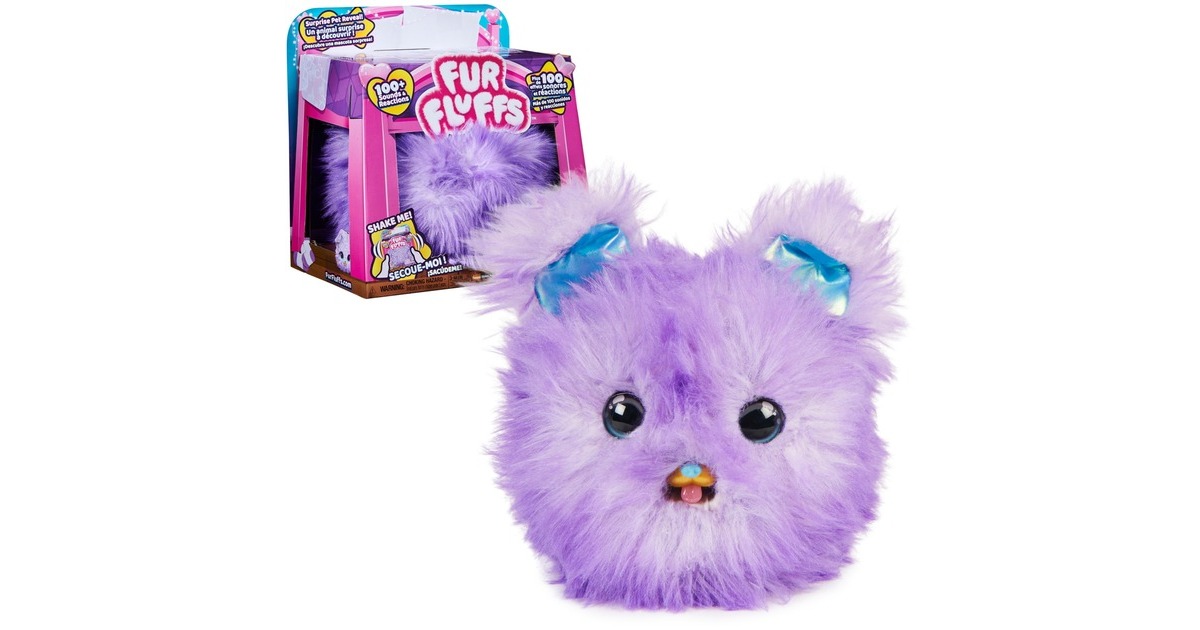 Spin Master FurFluffs Magisches Hündchen, Kuscheltier(lila)