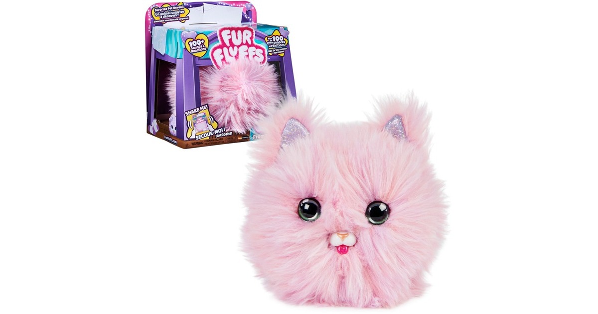 Spin Master FurFluffs Magisches Kätzchen, Kuscheltier(rosa)