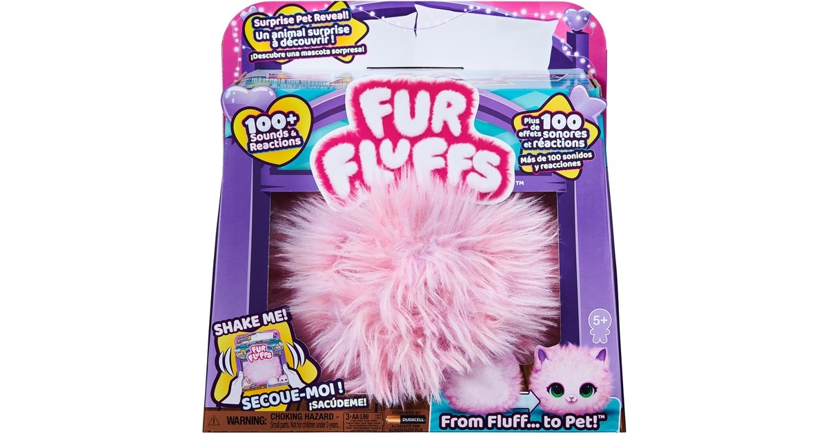 Spin Master FurFluffs Magisches Kätzchen, Kuscheltier(rosa)