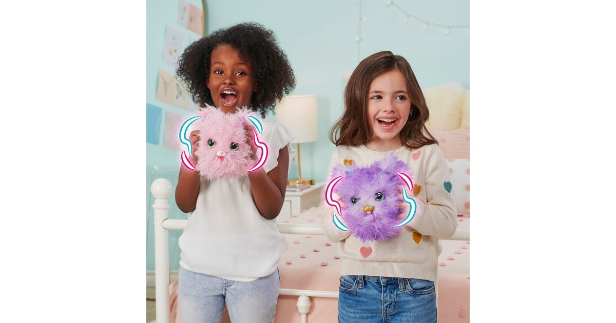 Spin Master FurFluffs Magisches Kätzchen, Kuscheltier(rosa)