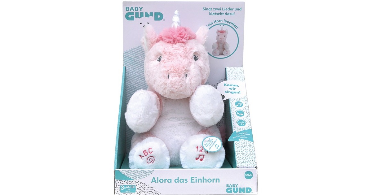 Spin Master GUND - Alora, das Einhorn, Kuscheltier(braun/weiß)