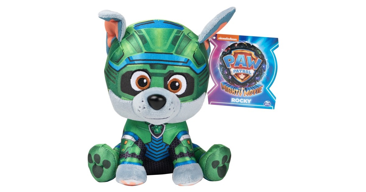 Spin Master GUND - Paw Patrol Der Mighty Kinofilm Rocky, Kuscheltier