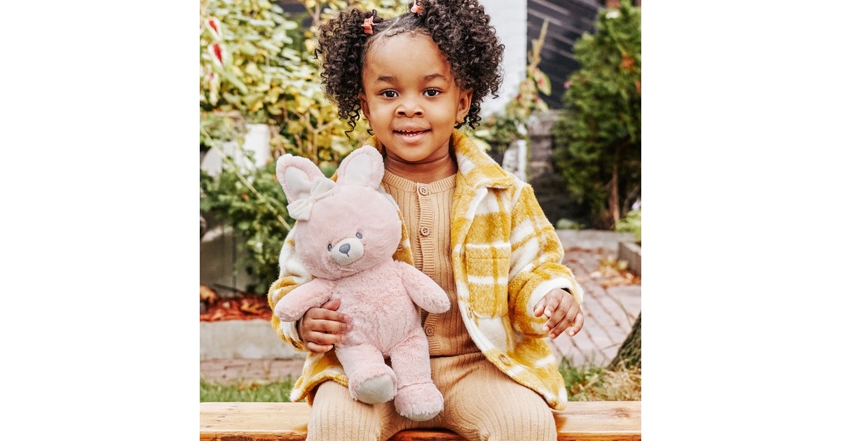 Spin Master GUND - Plüsch-Häschen aus 100% recyceltem Material, Kuscheltier(rosa/weiß, aus 100% recycletem Material)