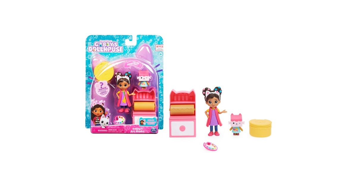 Spin Master Gabby's Dollhouse Bastelset mit Gabby und Baby Box, Spielfigur