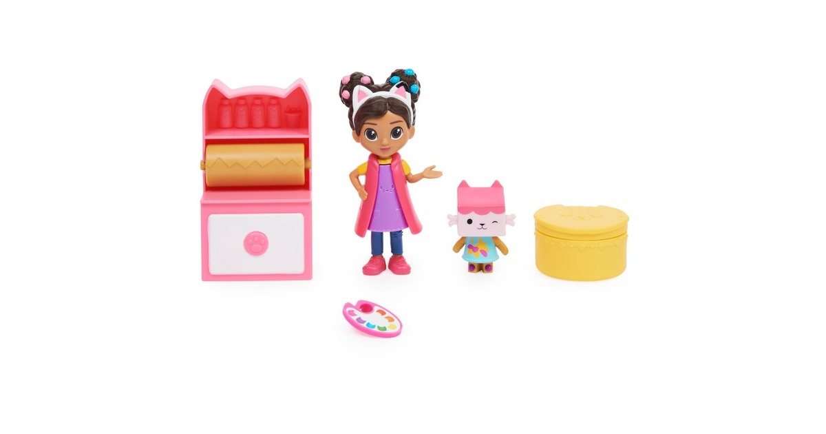 Spin Master Gabby's Dollhouse Bastelset mit Gabby und Baby Box, Spielfigur