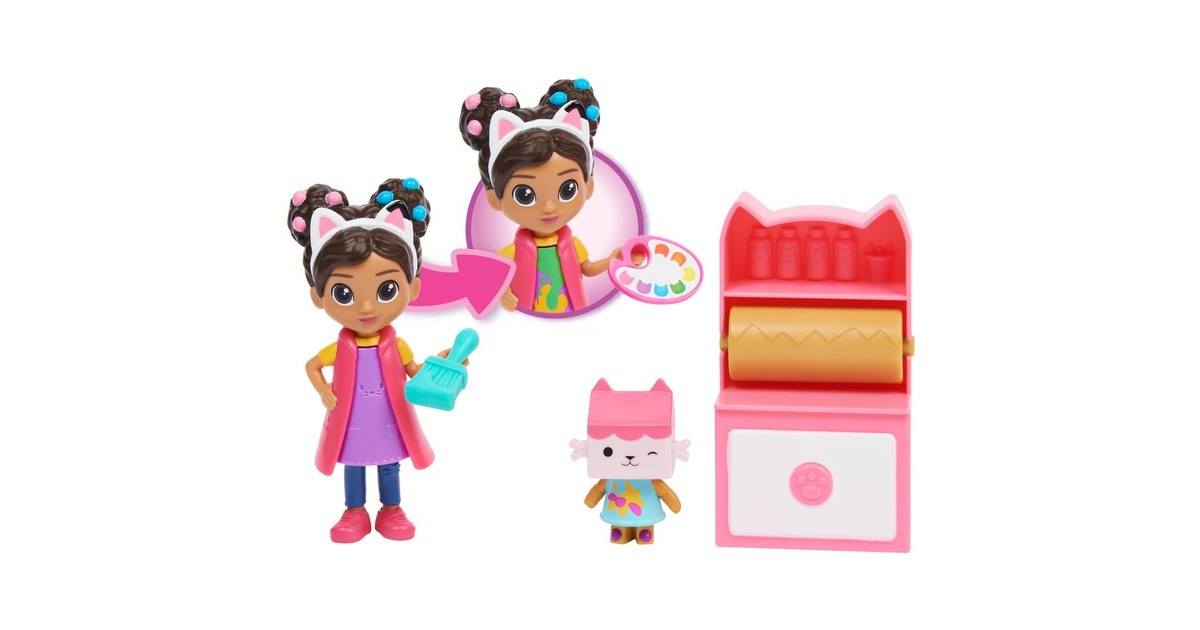 Spin Master Gabby's Dollhouse Bastelset mit Gabby und Baby Box, Spielfigur