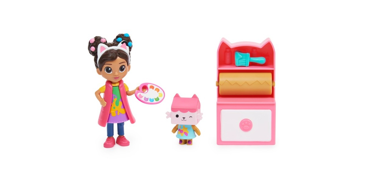 Spin Master Gabby's Dollhouse Bastelset mit Gabby und Baby Box, Spielfigur