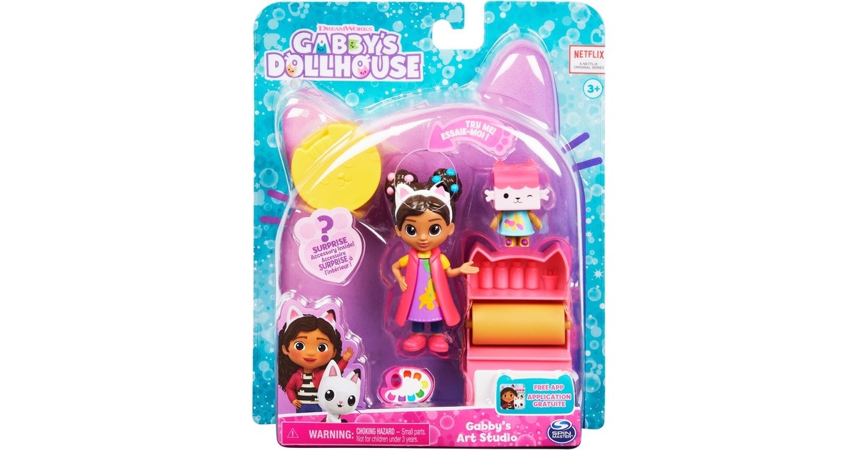 Spin Master Gabby's Dollhouse Bastelset mit Gabby und Baby Box, Spielfigur