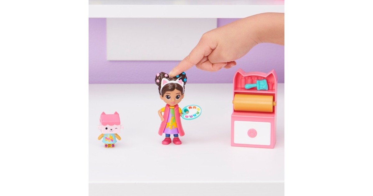 Spin Master Gabby's Dollhouse Bastelset mit Gabby und Baby Box, Spielfigur