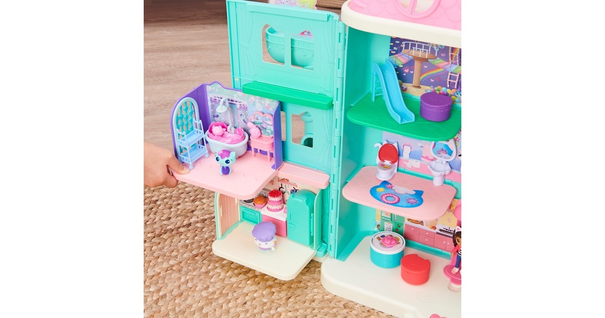 Spin Master Gabby's Dollhouse Deluxe Room Badezimmer, Spielfigur(mit Meerkätzchen-Figur)