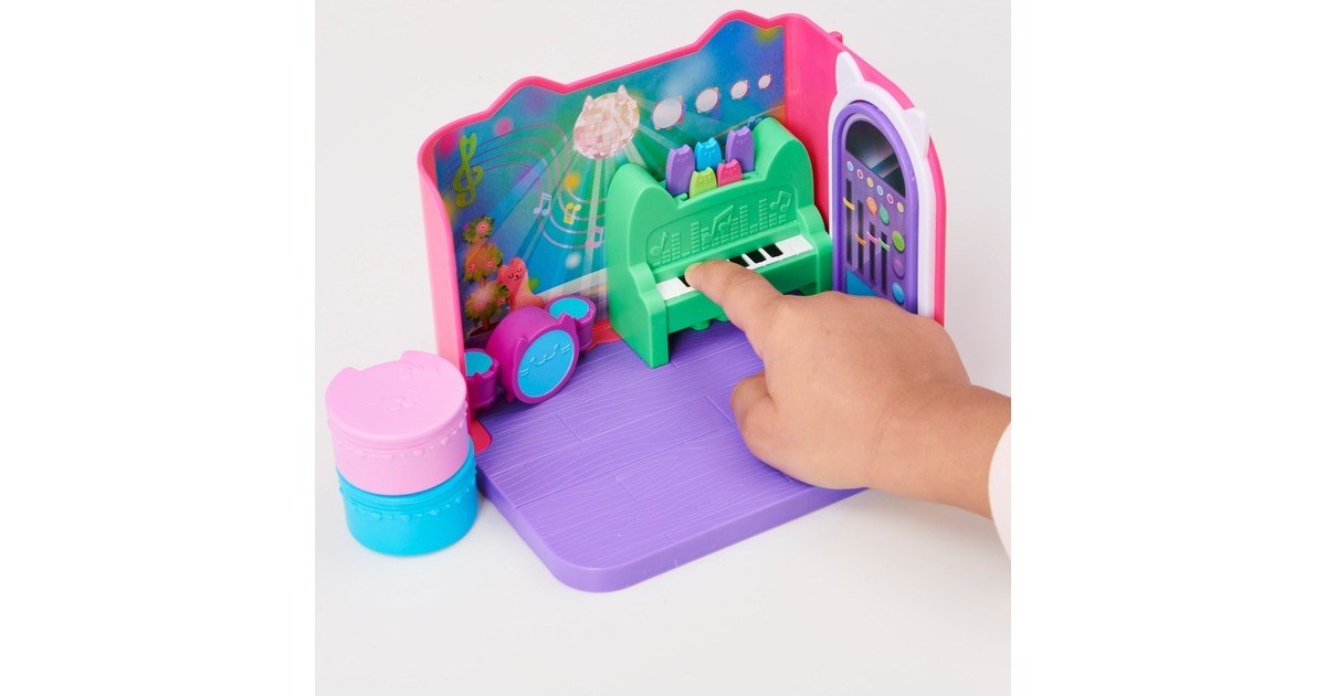 Spin Master Gabby's Dollhouse Deluxe Room – Groovy Music Room, Kulisse