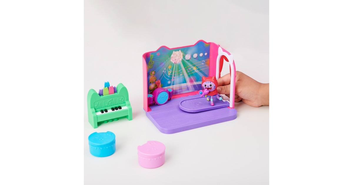 Spin Master Gabby's Dollhouse Deluxe Room – Groovy Music Room, Kulisse