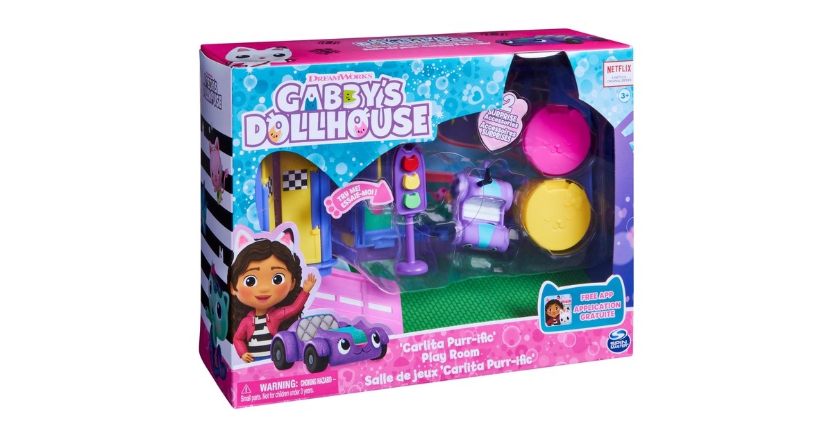 Spin Master Gabby's Dollhouse Deluxe Room – Purr-ific Play Room, Kulisse