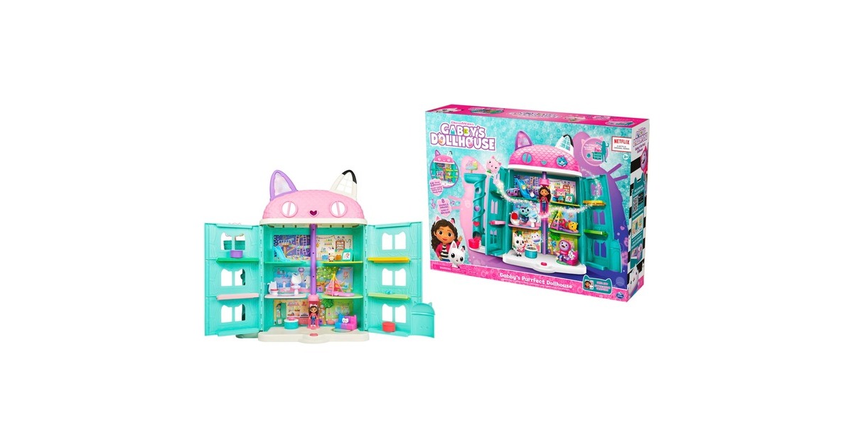 Spin Master Gabby's Dollhouse Gabbys Purrfect Puppenhaus, Spielgebäude