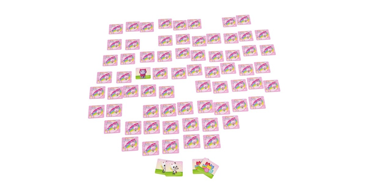 Spin Master Gabby's Dollhouse Memo-Spiel Köfferchen, Gedächtnisspiel