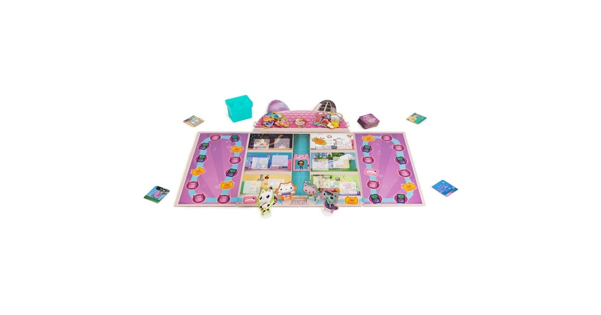 Spin Master Gabby‘s Dollhouse Miau-tastisches Spiel, Brettspiel