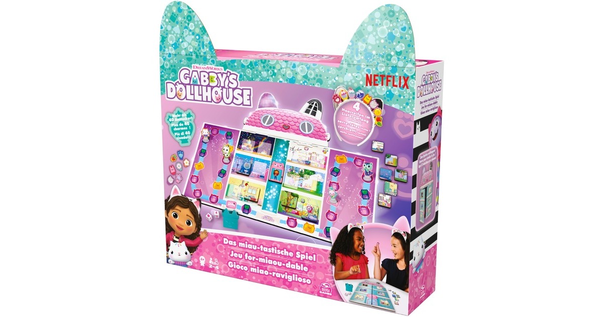 Spin Master Gabby‘s Dollhouse Miau-tastisches Spiel, Brettspiel