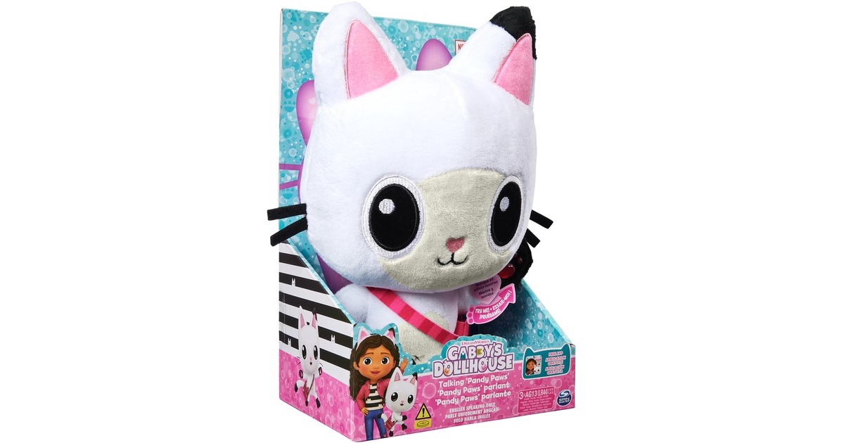 Spin Master Gabby's Dollhouse Talking Pandy Paws, Kuscheltier