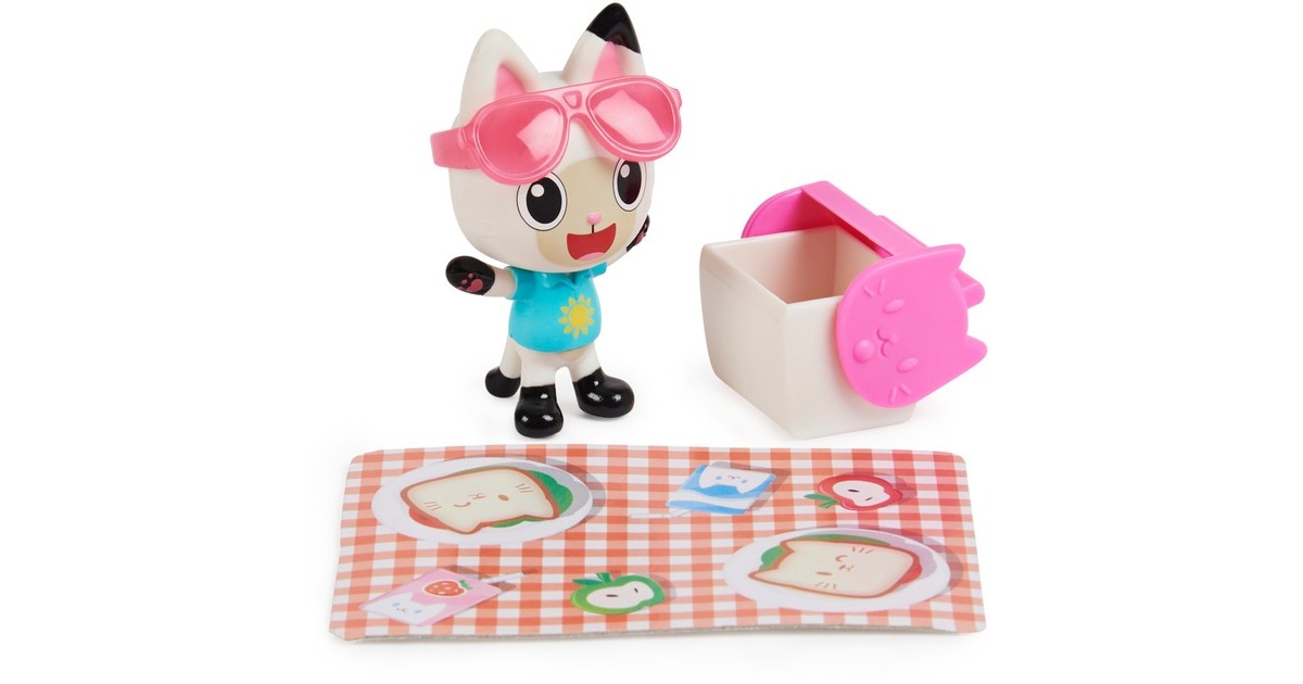 Spin Master Gabby's Dollhouse - Carlita-Spielzeugauto mit Pandy Paws Figur, Spielfahrzeug