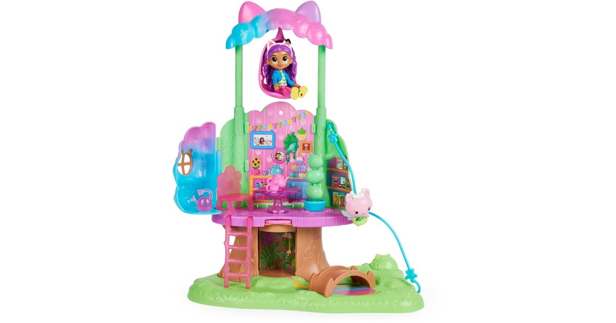 Spin Master Gabby's Dollhouse - Kitty Fairy's Garten Spielset, Kulisse
