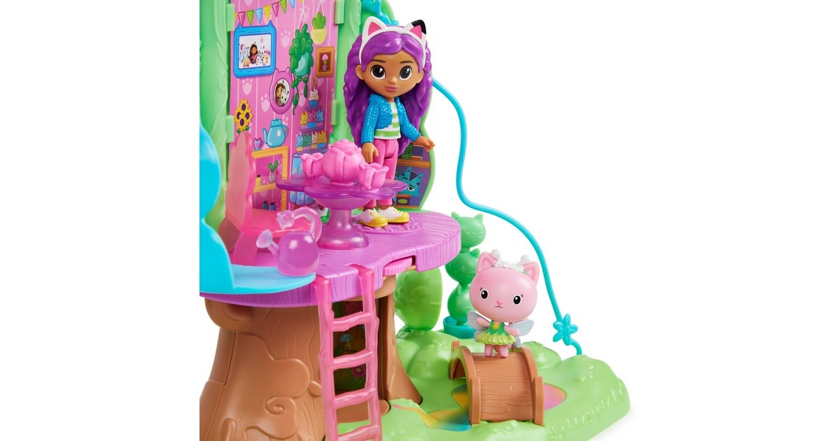 Spin Master Gabby's Dollhouse - Kitty Fairy's Garten Spielset, Kulisse