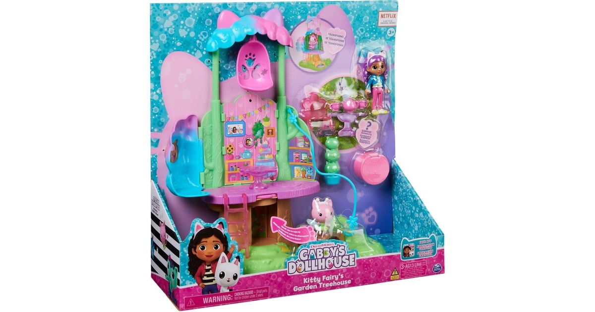 Spin Master Gabby's Dollhouse - Kitty Fairy's Garten Spielset, Kulisse