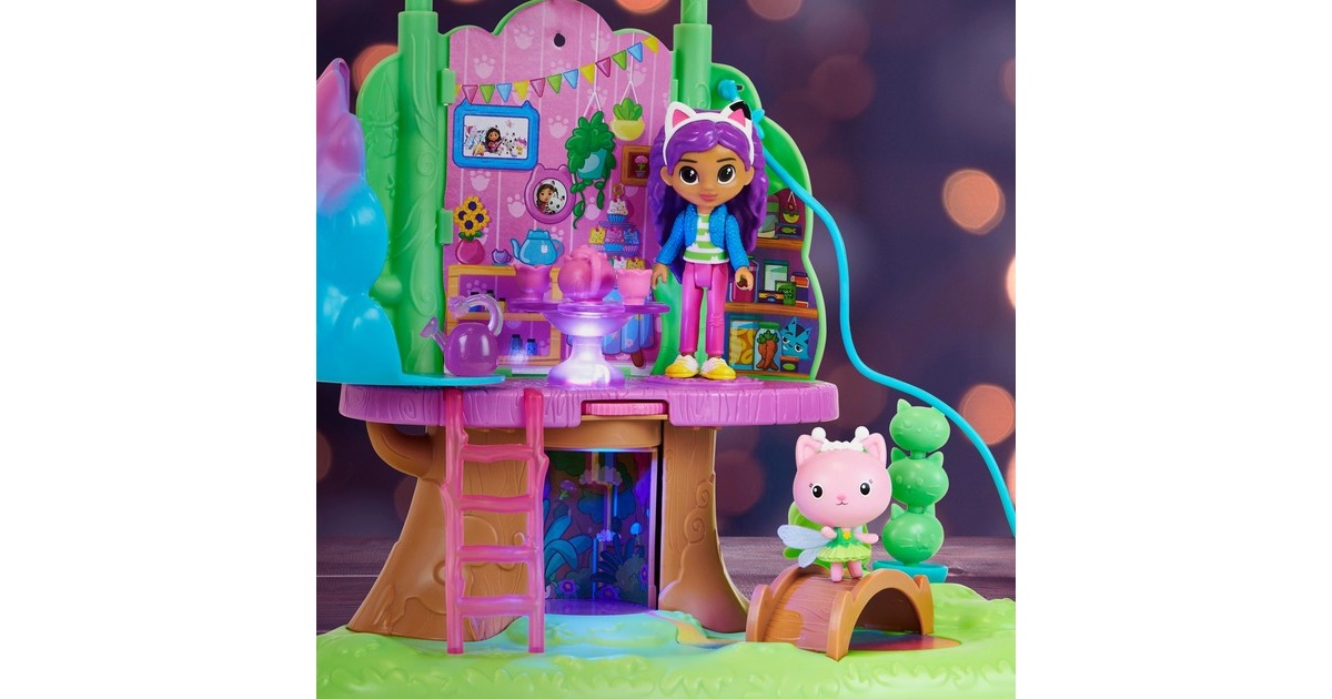 Spin Master Gabby's Dollhouse - Kitty Fairy's Garten Spielset, Kulisse