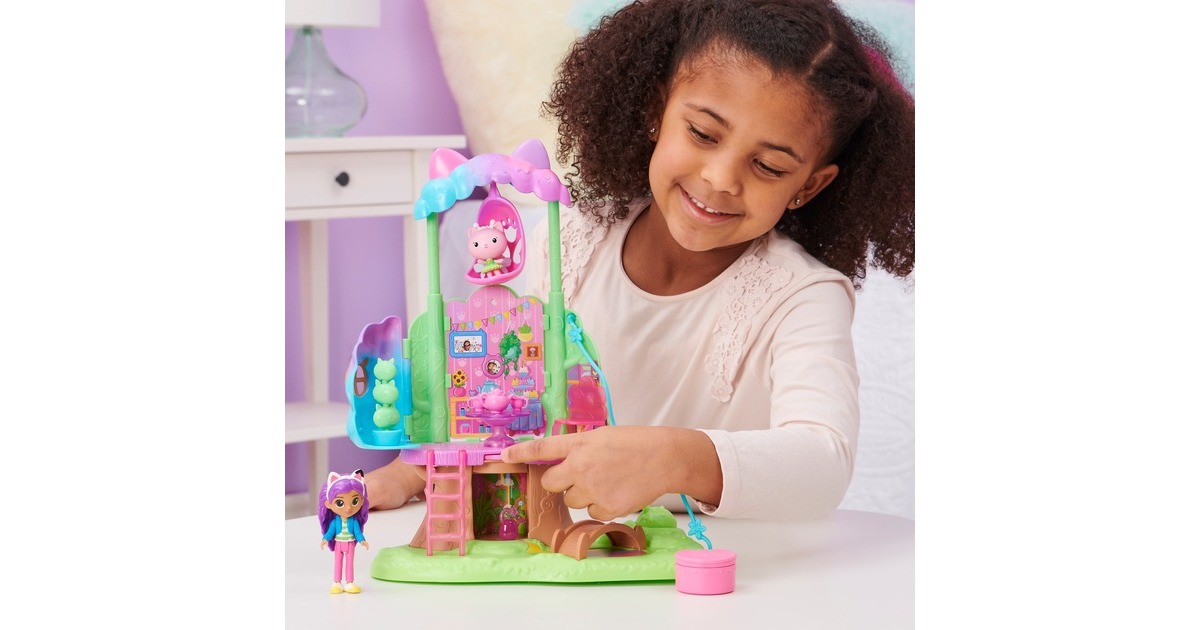 Spin Master Gabby's Dollhouse - Kitty Fairy's Garten Spielset, Kulisse