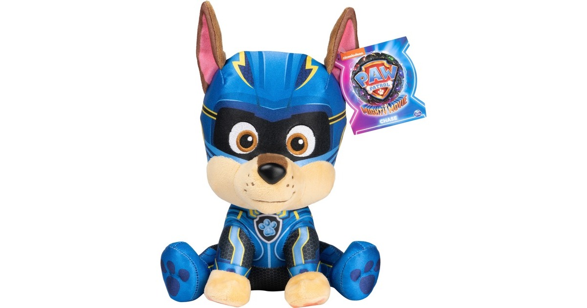 Spin Master Gund PAW Patrol Der Mighty Kinofilm Chase, Kuscheltier(23 cm)
