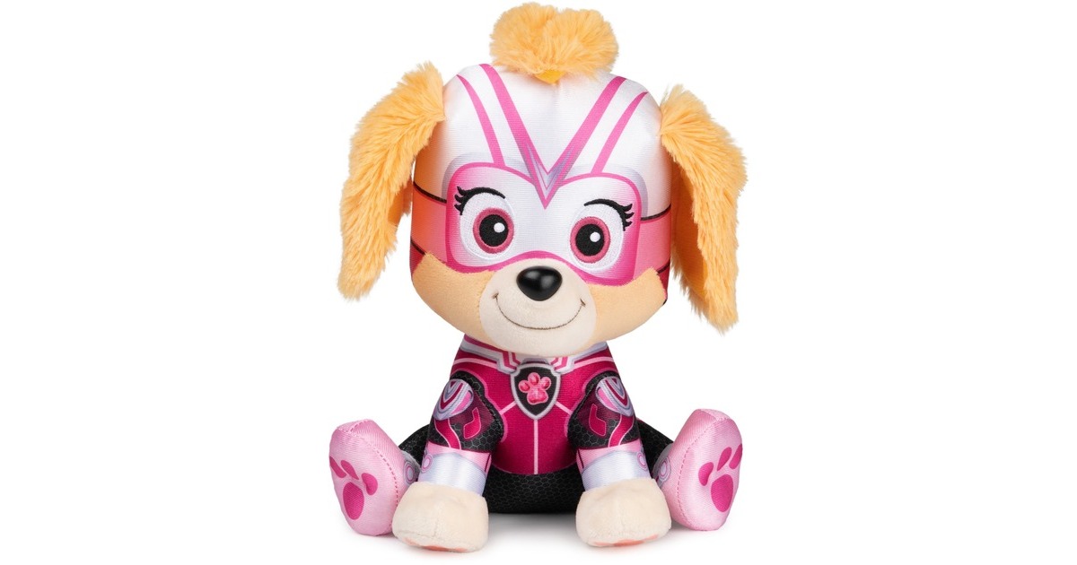 Spin Master Gund PAW Patrol Der Mighty Kinofilm Skye, Kuscheltier(23 cm)