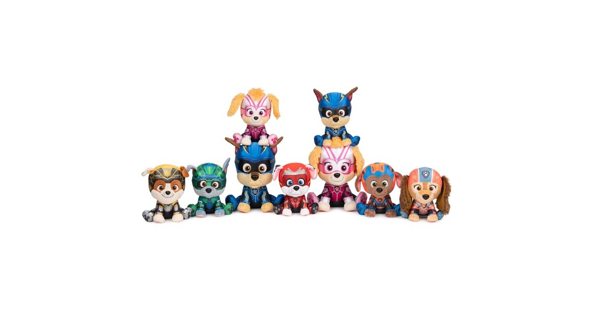 Spin Master Gund PAW Patrol Der Mighty Kinofilm Skye, Kuscheltier(23 cm)
