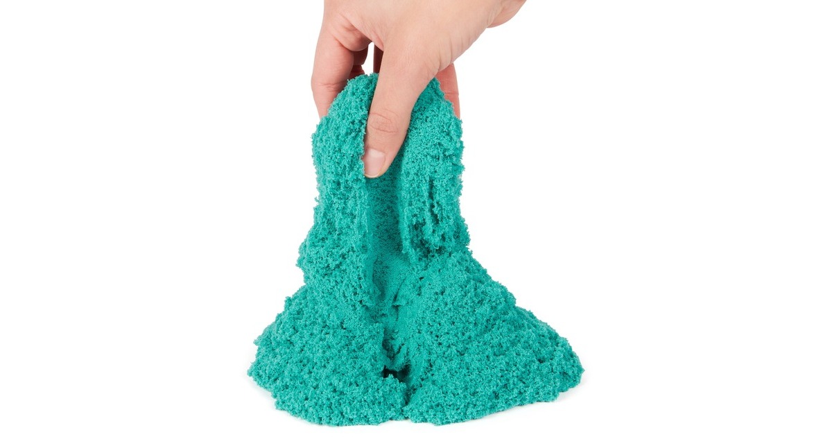 Spin Master Kinetic Sand - Burgen Köfferchen, Spielsand(453 Gramm Sand)