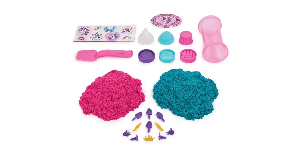 Spin Master Kinetic Sand - Einhorn Back Set, Spielsand