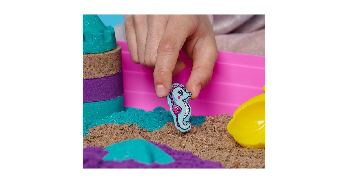 Spin Master Kinetic Sand - Meerjungfrauen Koffer, Spielsand