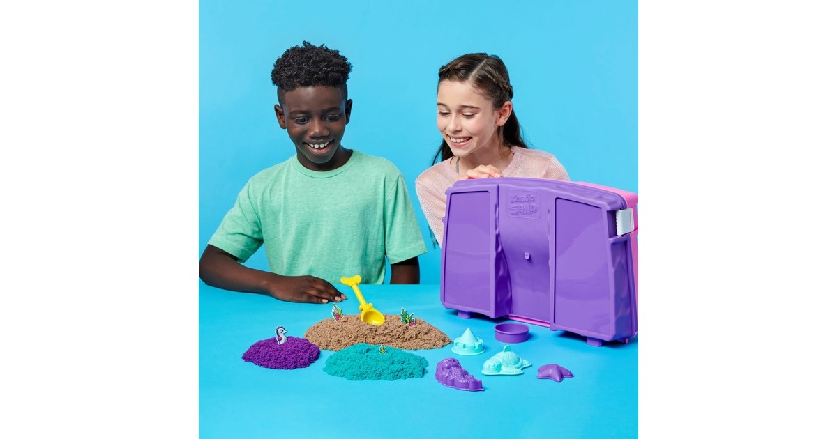 Spin Master Kinetic Sand - Meerjungfrauen Koffer, Spielsand