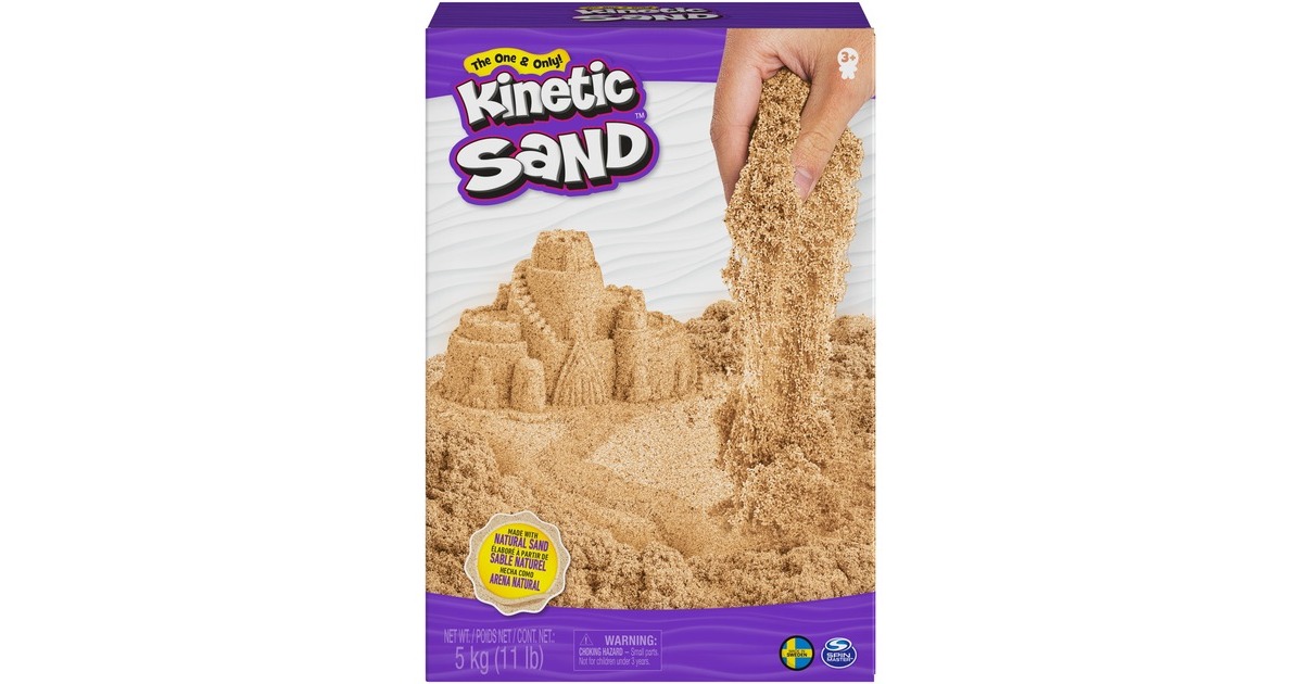 Spin Master Kinetic Sand - Naturbraun, Spielsand(5 Kilogramm Sand)