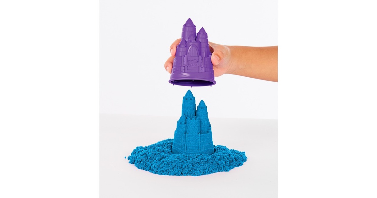 Spin Master Kinetic Sand - Sandbox Set blau, Spielsand(454 Gramm Sand)
