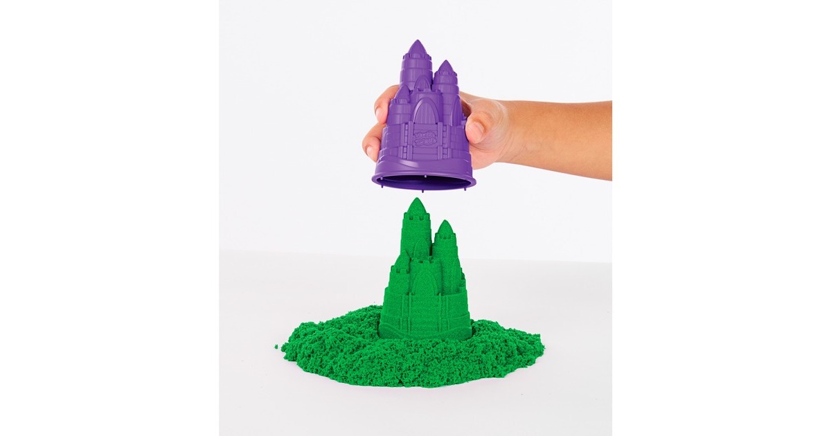 Spin Master Kinetic Sand - Sandbox Set grün, Spielsand(454 Gramm Sand)
