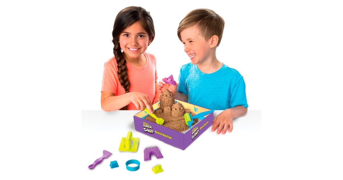 Spin Master Kinetic Sand - Strandspaß Set, Spielsand(340 Gramm)